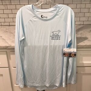 Buddy By the Sea Top Womens XL Blue UPF 50 Solarguard New Tags Sun Protection